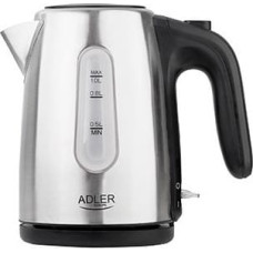 Adler AD 1273 electric kettle 1 L 1200 W Black, Hazelnut, Stainless steel