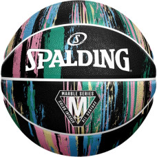 Spalding Piłka do koszykówki Spalding Marble czarno-pastelowa 84405Z / 7