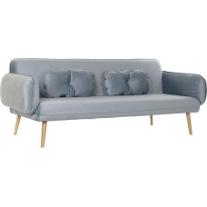 Dkd Home Decor Dīvāns DKD Home Decor 200 x 85 x 80 cm Metāls Samts Debesu zils Plastmasa Moderns