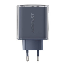 Acefast Sienas lādētājs A45, 2x USB-C, 1xUSB-A, 65 W PD (pelēks)