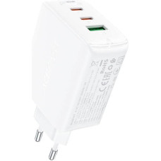 Acefast Wall charger Acefast A41 , 2x USB-C + USB, GaN 65W (white)