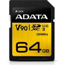 A-Data ADATA SD karte 64 GB SDXC (UHS-II U3 10. klase) ASDX64GUII3CL10-C