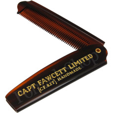 Captain Fawcett Folding Pocket Beard Comb Sulankstomos kišeninės barzdos šukos, 1vnt.