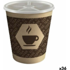 Algon Glāze ar Vāciņu Algon Kartons Vienreizējas lietošanas Kafija 36 Vienības (12 Daudzums)
