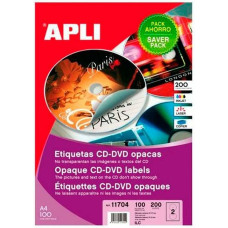 Apli Līmes/Etiķetes Apli CD/DVD Balts Ø 117 mm