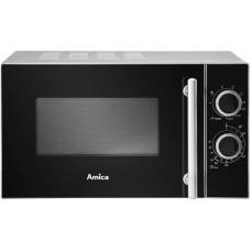 Amica AMGF20M1GS microwave Countertop Grill microwave 20 L 700 W Black, Silver