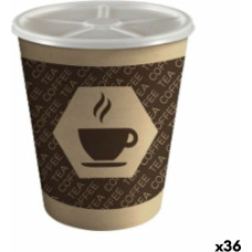 Algon Glāze ar Vāciņu Algon Kartons Vienreizējas lietošanas Kafija 36 Vienības (10 Daudzums)